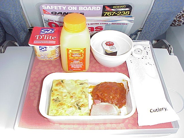 カンタス航空　機内食