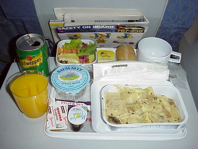 カンタス航空エコノミークラス機内食