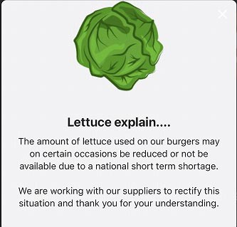 Lettuce explain....