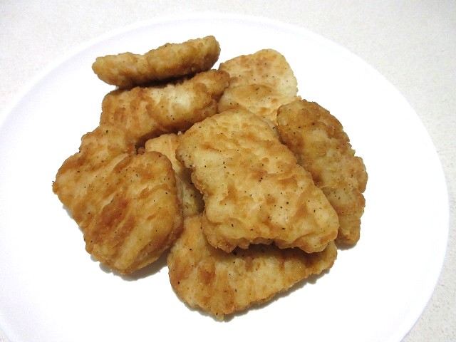残ったKFCチキンナゲット