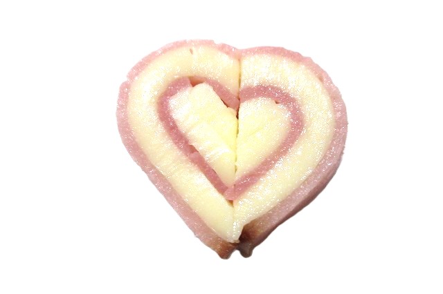 ハムとチーズのハート